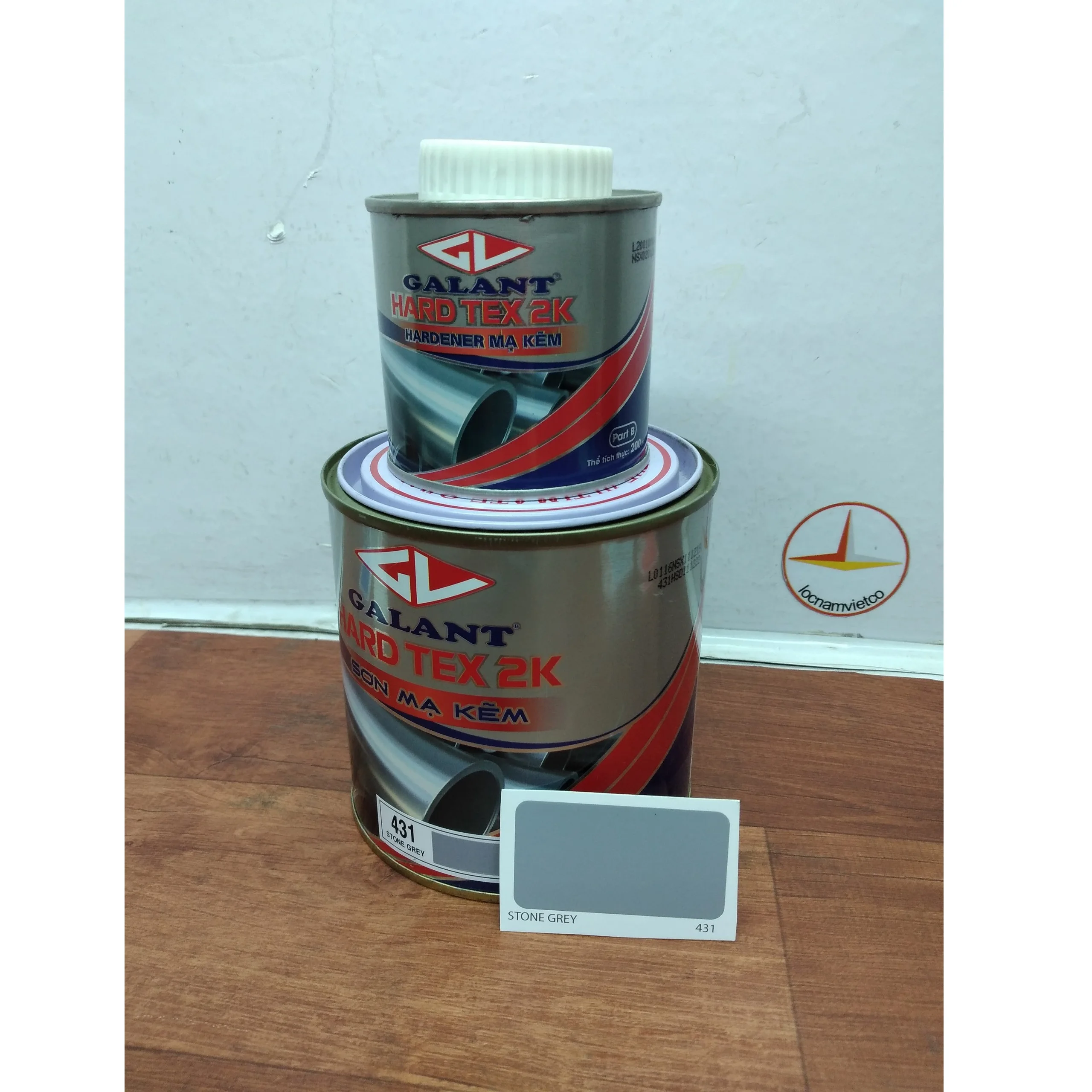 
Grey Stone 431 for Zinc Alloy and Wood Surfaces Galant Hard Tex 2k Best Paint for Galvanized Metal Epoxy Liquid Coating 24month 