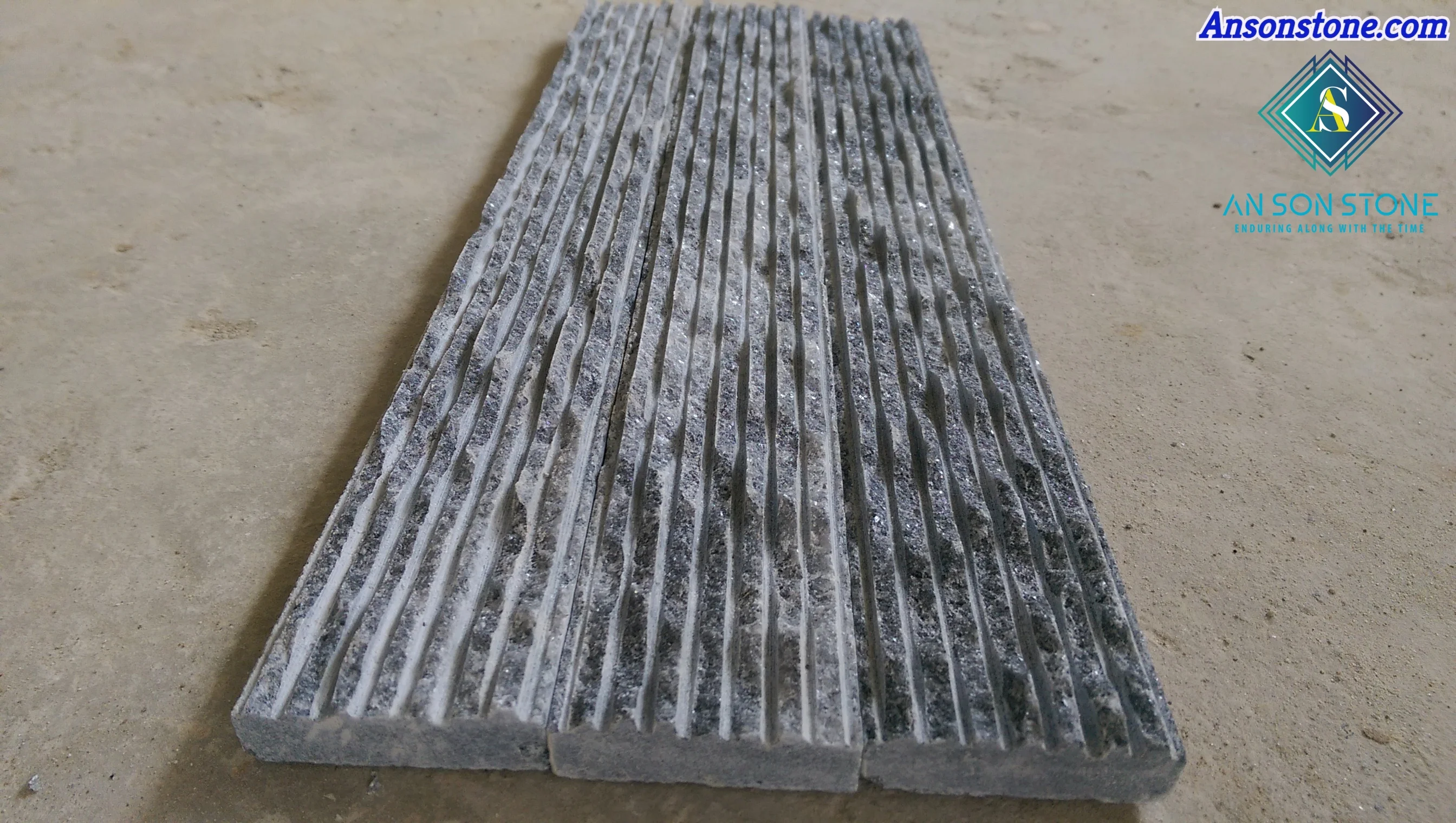 HOT PROMOTION BLACK LINE CHISELED 10*20*1.5CM- NATURAL QUART FROM VIETNAM -MANUFACTURER-QUARRIES OWNER