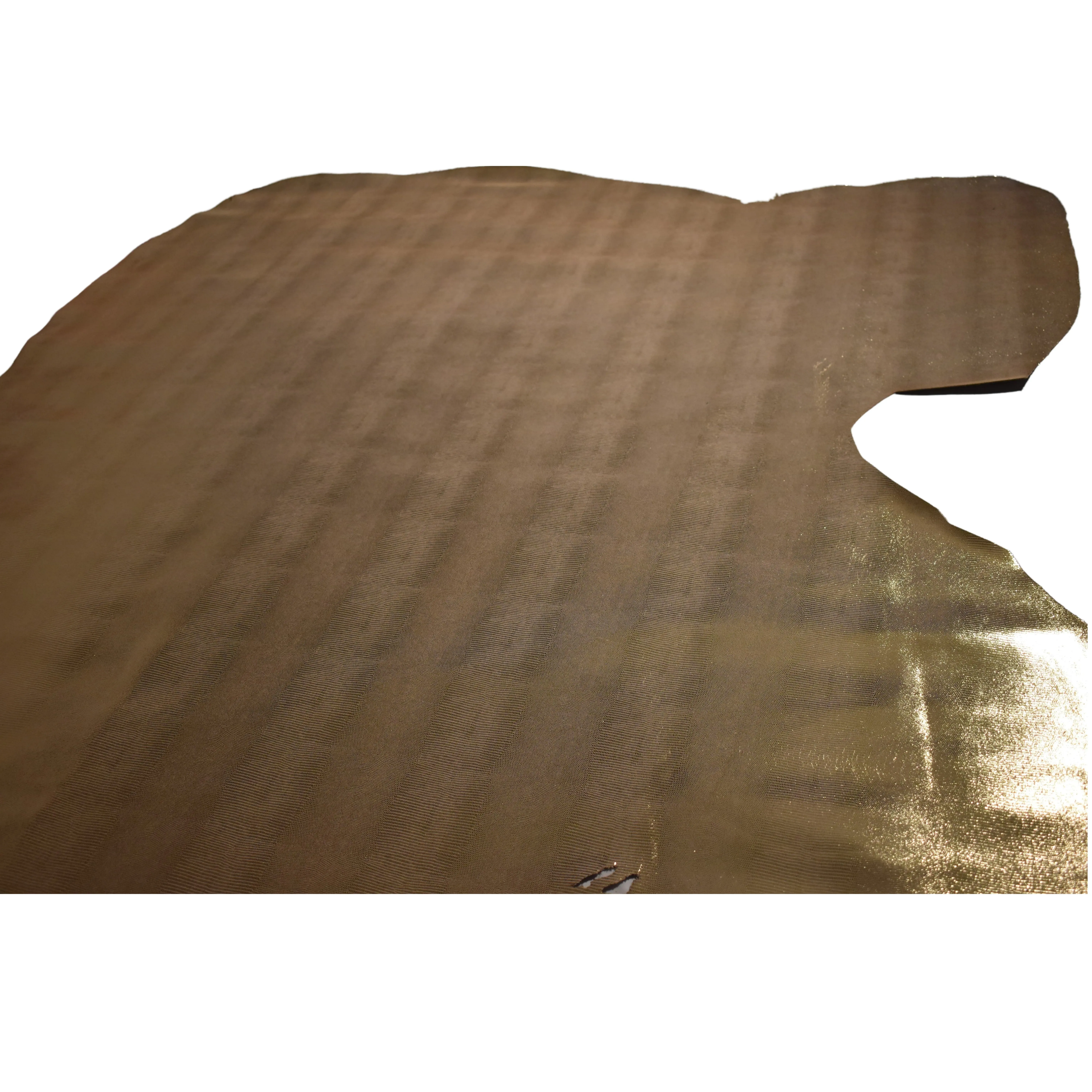 Italian Genuine Split Cow Leather Finished with Reflected Silver Reptile Pattern Genuine Cow Hide