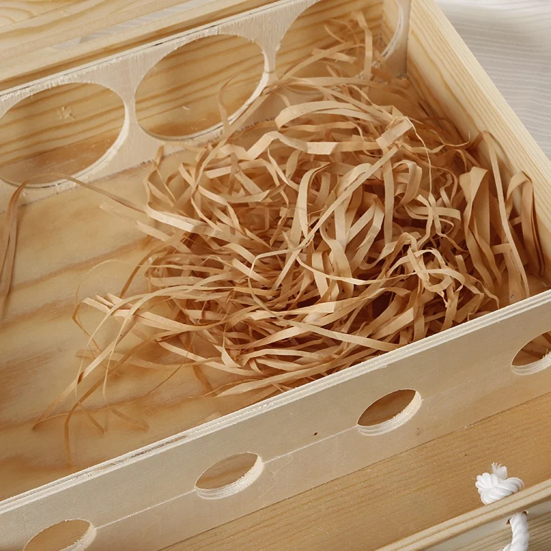 European Hot Sell Decorated Gift Wooden Wine Box for 4 Bottles with Handle