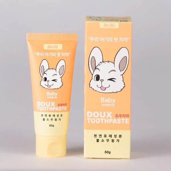 
Korean ER.EL Kids baby non fluorine organic toothpaste teeth whitener whitening toothpaste 