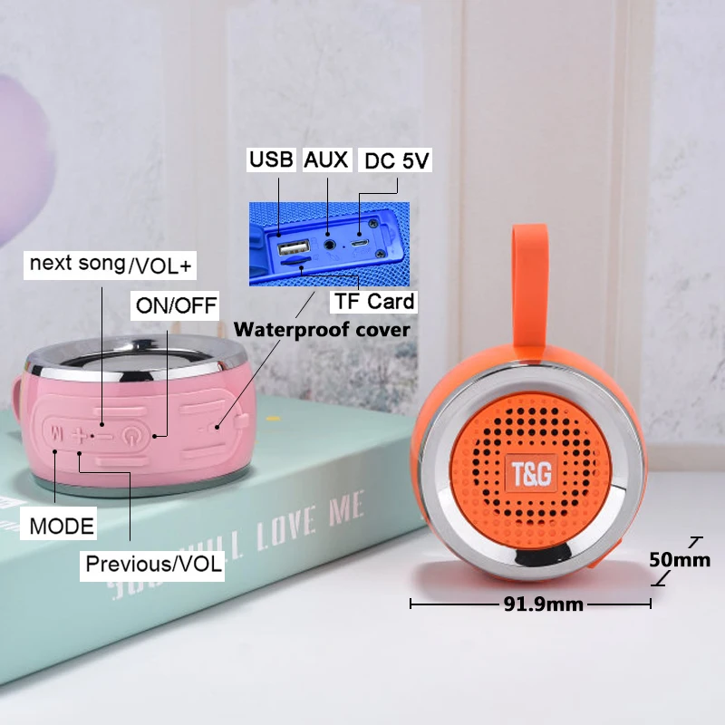 New Products 2021 Innovative Product For Home Hd Sound Tg146 Bass Blue Tooth Speaker Portable Stereo Bt Wireless Speaker