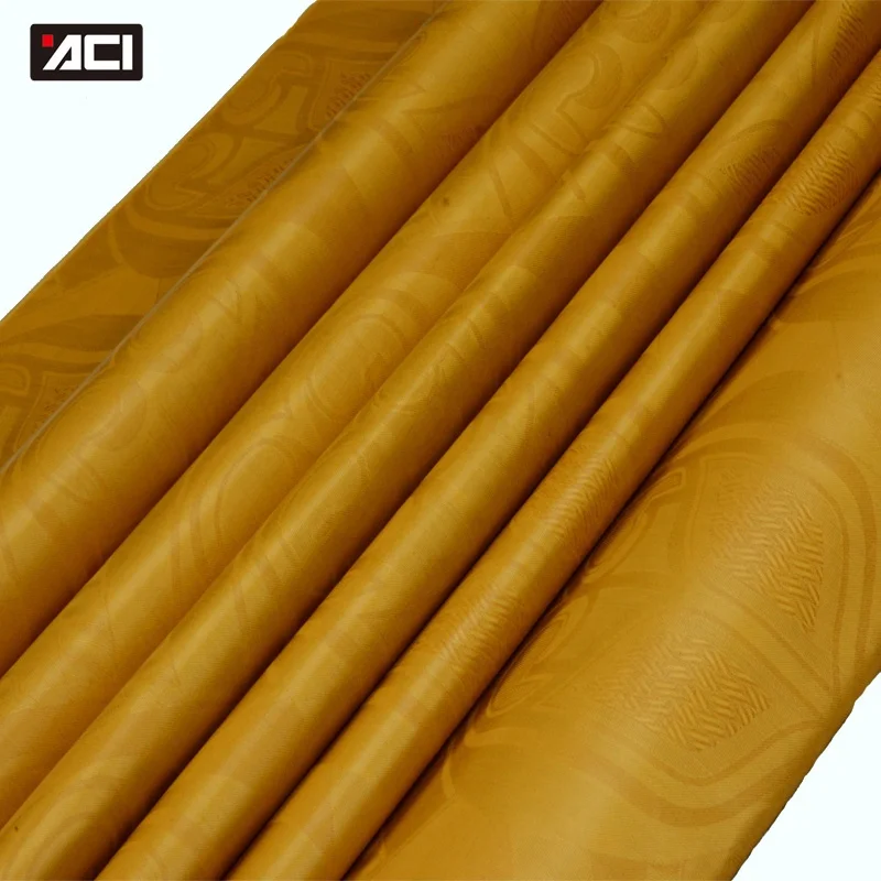 ACI 100% Cotton Bazin Riche Fabric High Quality Guinea Brocade Basin Rice African Damask Jacquard Fabric 10 Yards