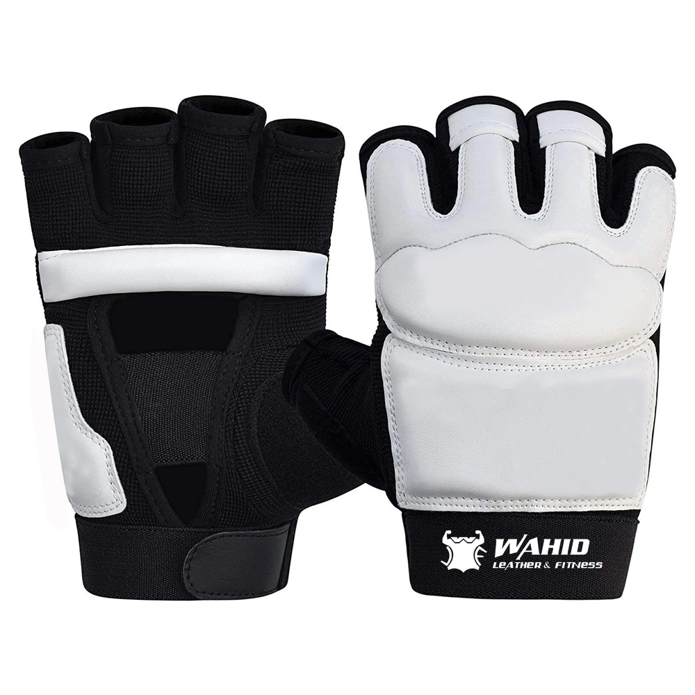 Custom Fit Design Adjustable Velcro & OEM Service Punch Bag Taekwondo Gloves for Sparring Martial Arts Boxing Training