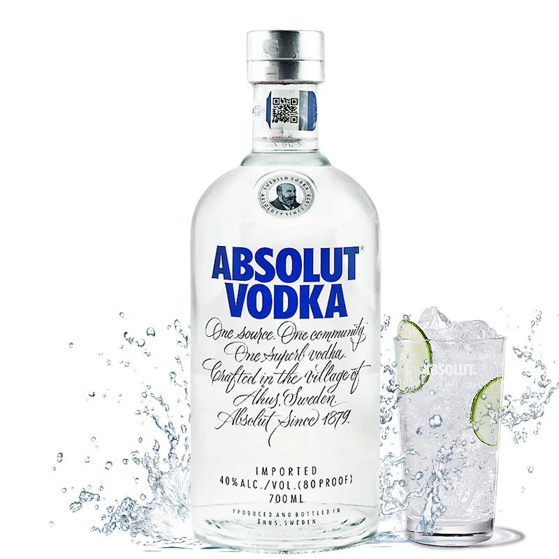 Exclusively Made Natural Ingredients sugar Free Original 700ml 40% alc./vol Swedish Glass Vodka Bottle