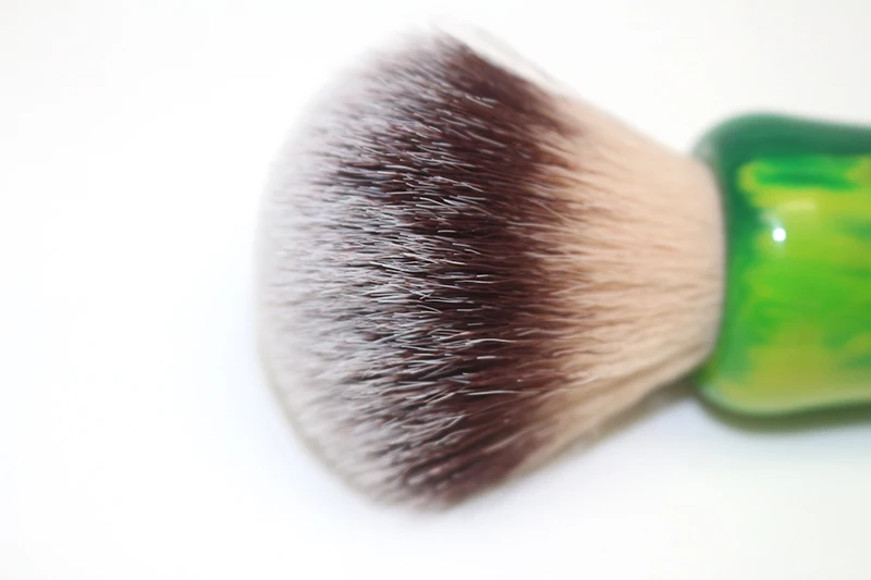 Wholesale Luxury Green Resin Handle Shaving Brush Low Moq Custom Logo shaving Brushes