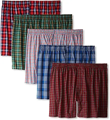 
100% Cotton Check boxer shorts Comfort Soft cotton blend, for softness you can feel, Size Small/Medium/Large/Xl/Xxl 
