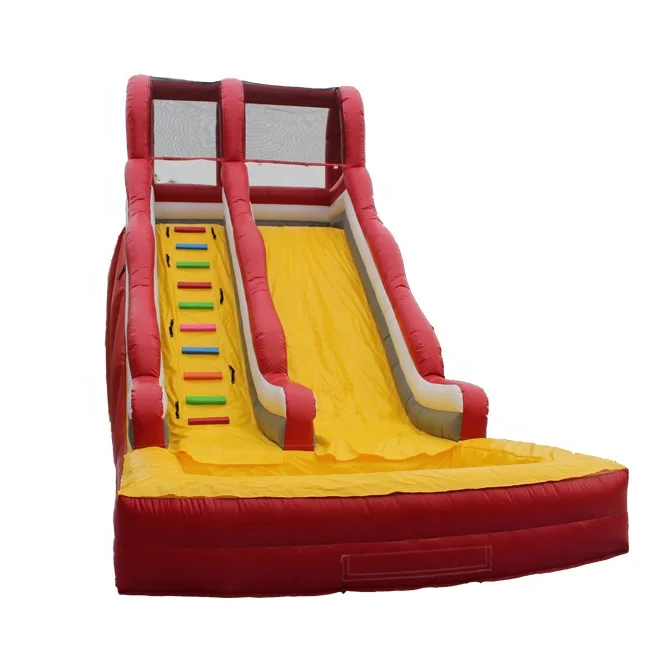 water slide with pool inflatable air slide for sale