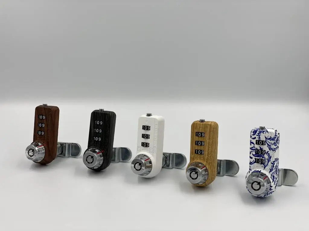 Keyless 3-Digit Combination Locker Lock for All Types Zinc Alloy Cylinder for Outdoor Cabinets and Gym Furniture Use