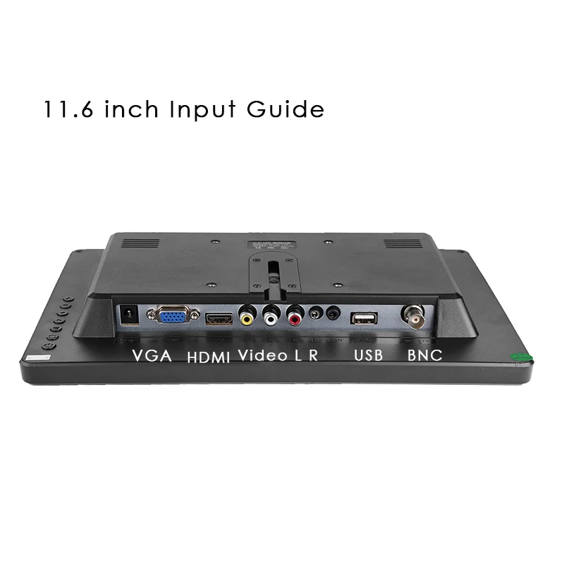 ZHIXIANDA TFT LCD 1366*768 Industrial HD Monitor 11.6 Inch Home Office Desktop Wide Screen Monitor