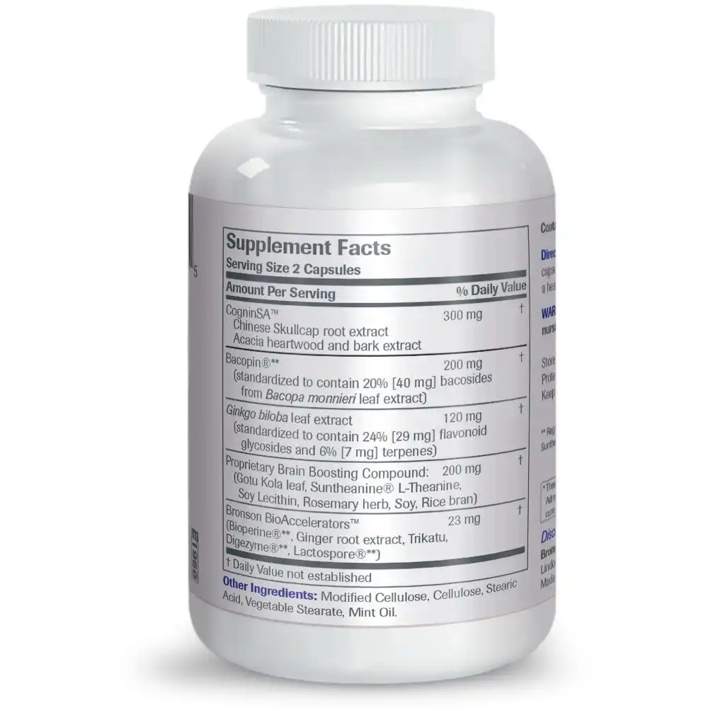 
Mental Focus Formula - 60 Vegetarian Capsules 