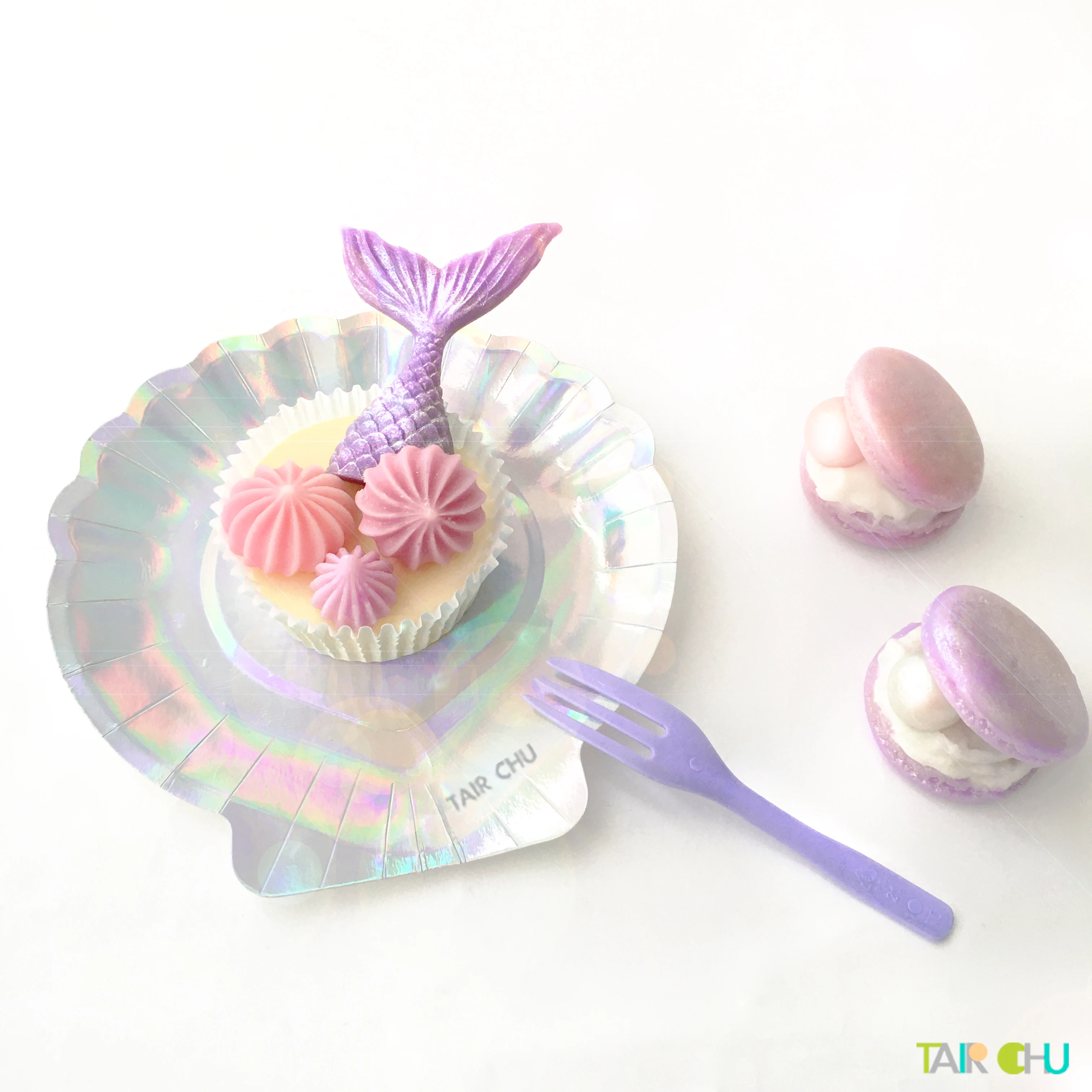 Wholesales Birthday theme Decorations Iridescent Plate Set