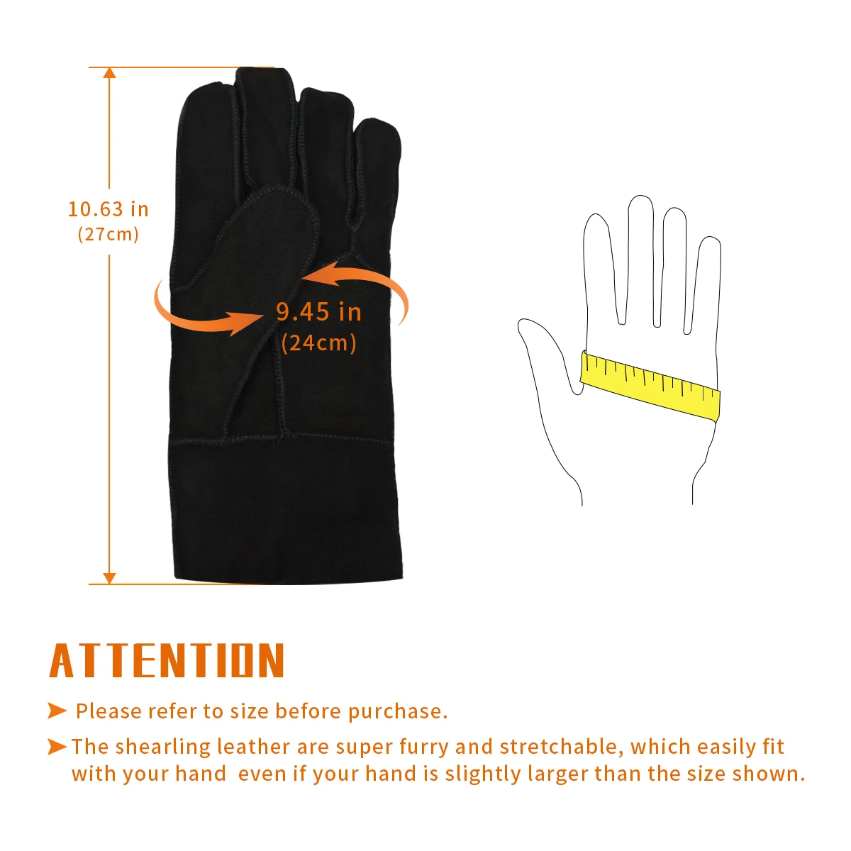 Genuine Sheepskin Fur Mittens Warm And Comfortable Winter Mitten