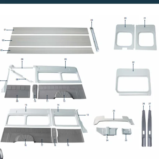 **DUCATO INTERIOR TRIM SET** **TOP SELLER WHOLESALE PRODUCT** ** ABS PLASTIC INTERIOR TRIM SETS FOR CAMPERS, MINIBUSES, BUSES**