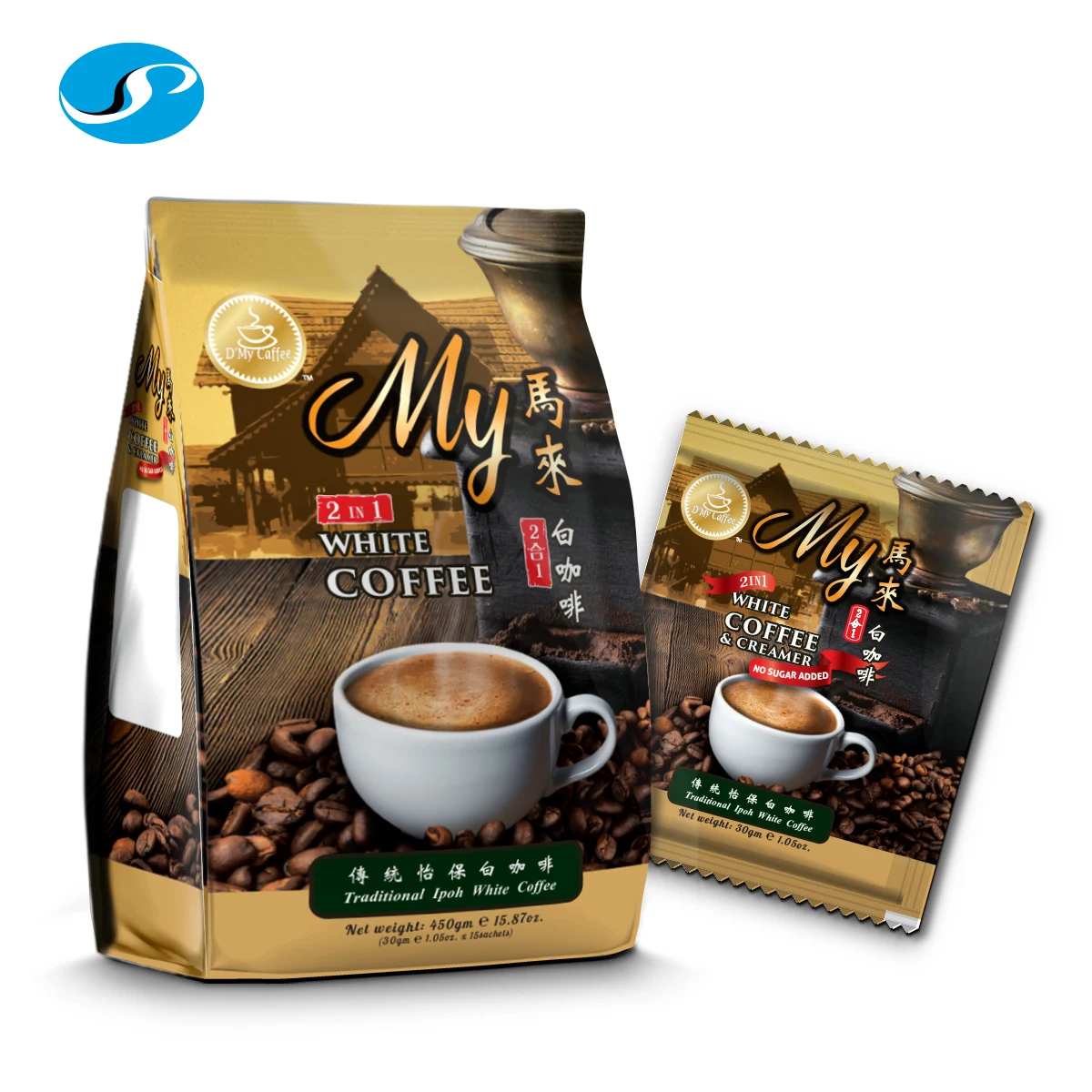 Exclusive Malaysia Traditional Roasted White Coffee No Added Sugar Instant Coffee Powder	Daily Caffeine Boost wholesale customer