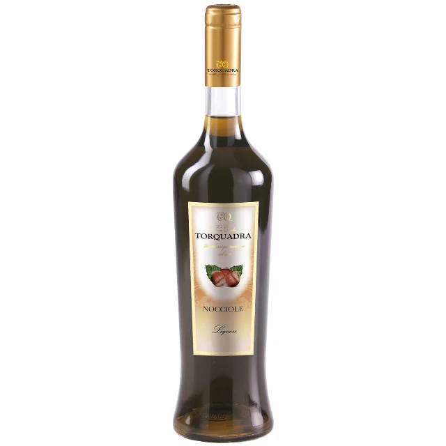 Liqueur Bottle Packaging Light Brown with 5 Shelf Life Italian Hazelnut Liqueur Grappa-based Liqueur with Infusion of Hazelnut