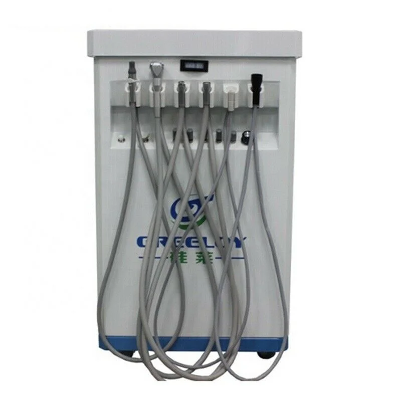 High quality Portable Suction Unit Dental Portable Treatment Unit mobile dental cart GU-P209 with Scaler LED Curing Light