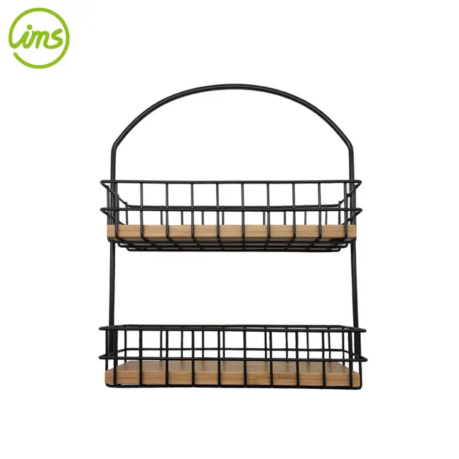 2 Tier Standing Shelf Holder Spice Rack Organizer