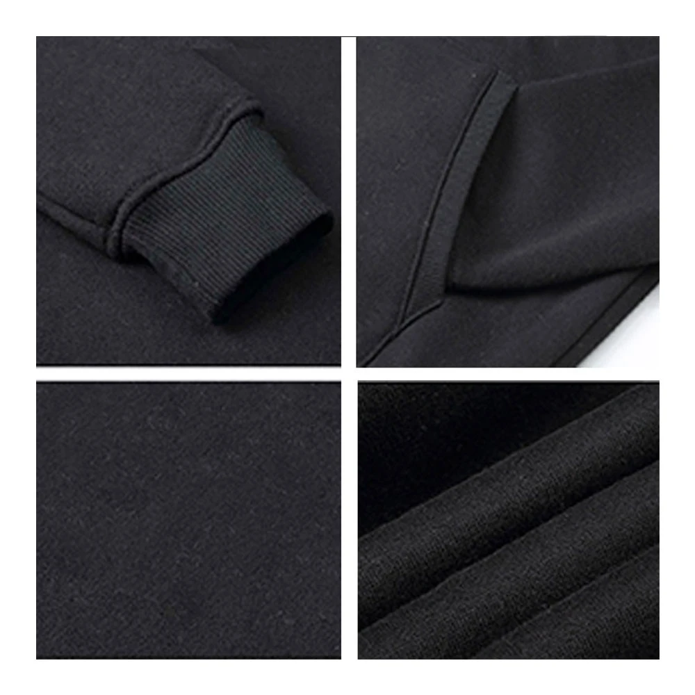 Couple Pullover Silk Screen Printed Long Sleeve Solid Custom Sweat Suits Street Fashion Top Trendy Super Thick Sports Tracksuit