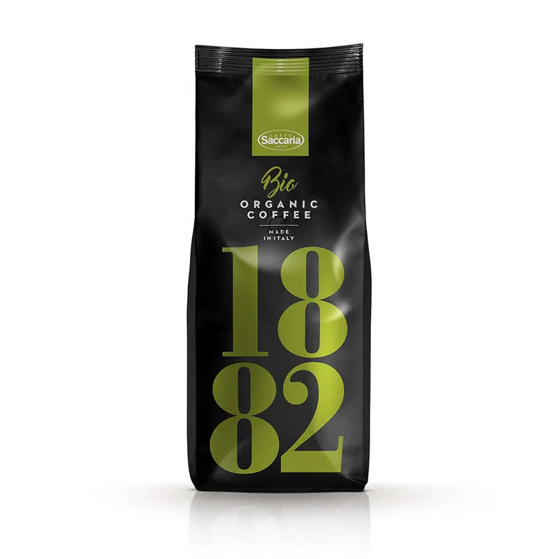 Made in italy OEM Coffee Beans Saccaria Blend Organic Coffee 1882  bag 1000 gr