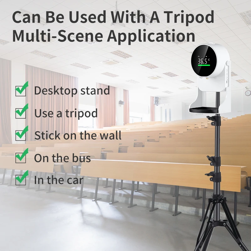 New arrival 2 in 1 rechargeable K10 PRO Automatic soap dispenser K10 pro with temperature measurement