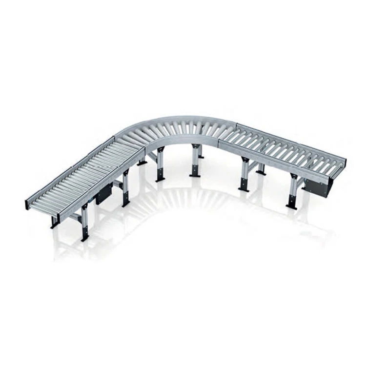 Chain Driven curve Motorized Roller Conveyor Line