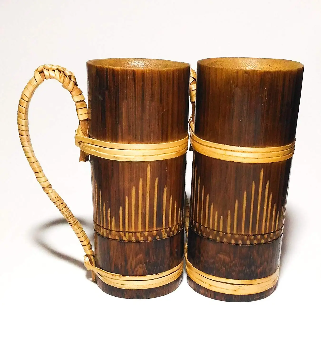 Bamboo Beer/Tea/Coffee Mug - 2 Pieces BY KSN