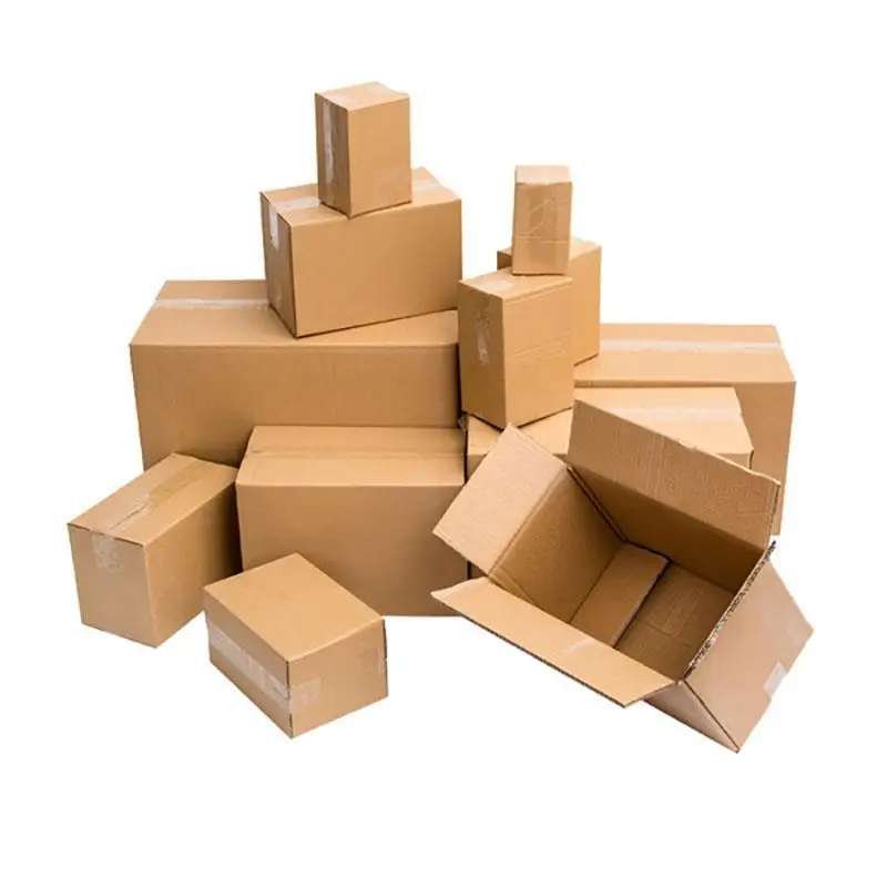Eco Friendly Factory Direct Custom Logo Printed Corrugated Carton Packaging Brown Paper Box