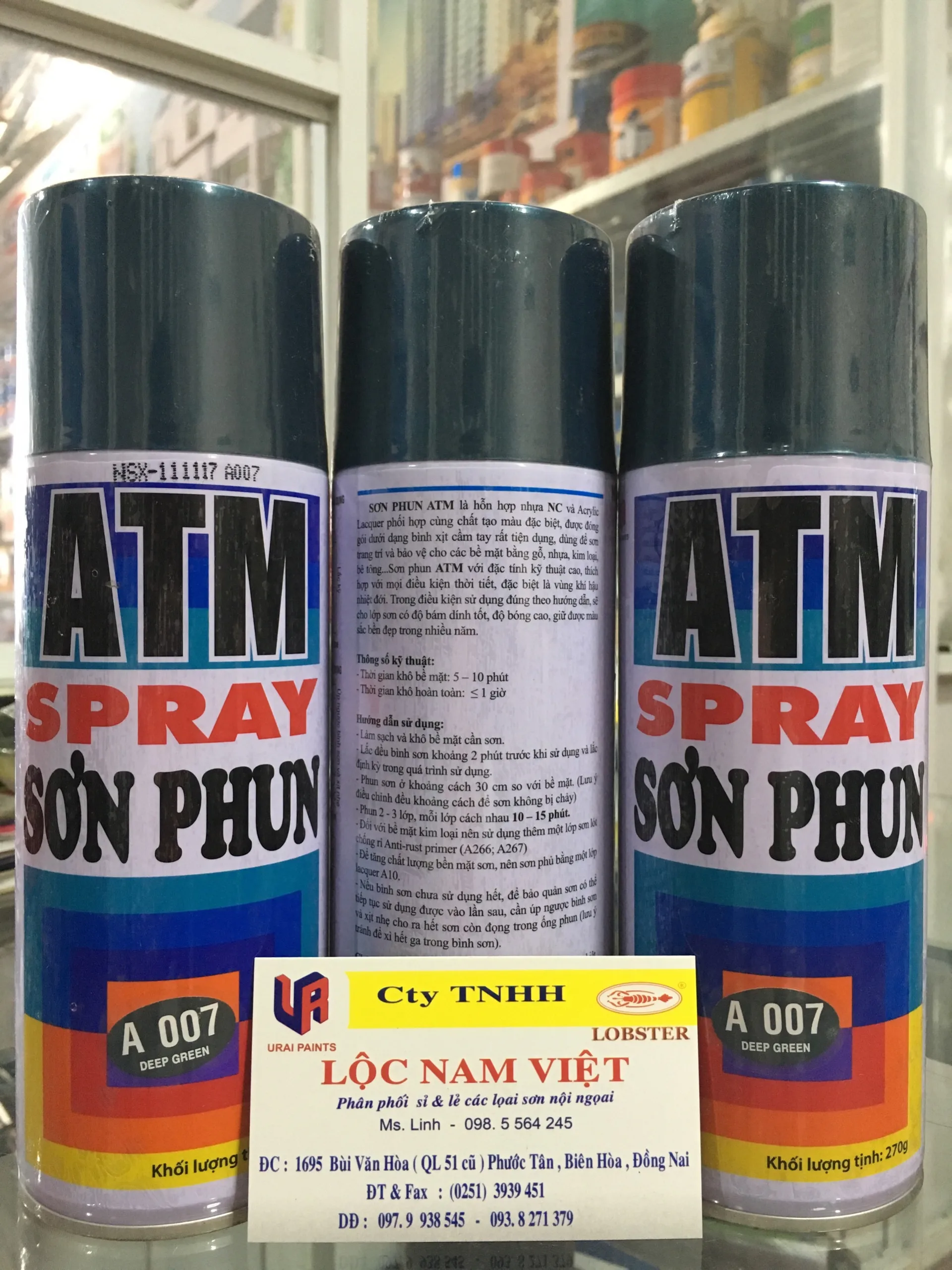 
Viet Nam manufacturer Aerosol Acrylic 400 ML Multi Color ATM spray paint for motorcycle 