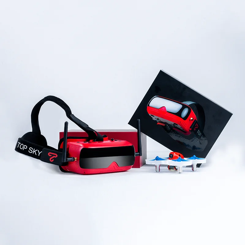 
FPV goggles for RC mini drone 3D VR glasses LCD DVR built in replaceable 5V 2000mAh battery 