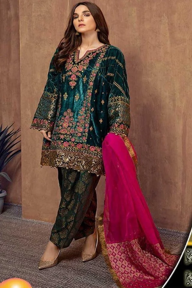 Stylish Pakistani Designer Salwar Kameez Suit Party Wear Salwar Wedding Suit By AJM TRADE HOUSE