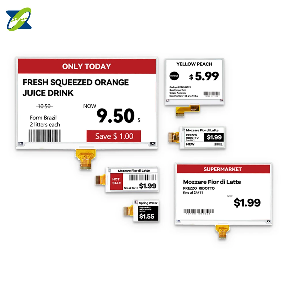 Небольшие мини Беспроводная E-Ink дисплей цветной ценника чернил