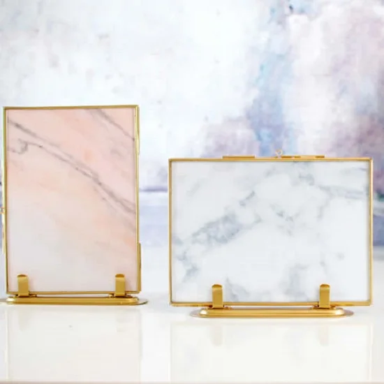 double glass table photo frame