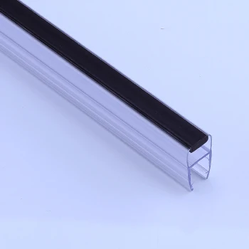 Bathroom Hardware Shower Door Pvc Seal Magnetic Strip Bathroom Door Sealing Strip For Glass Shower Door