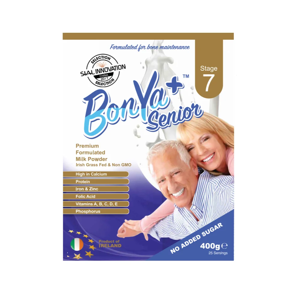 400g Pouch BonYa Plus Irish Grass Fed Non GMO Stage 7 Premium Formulated Senior Milk Powder