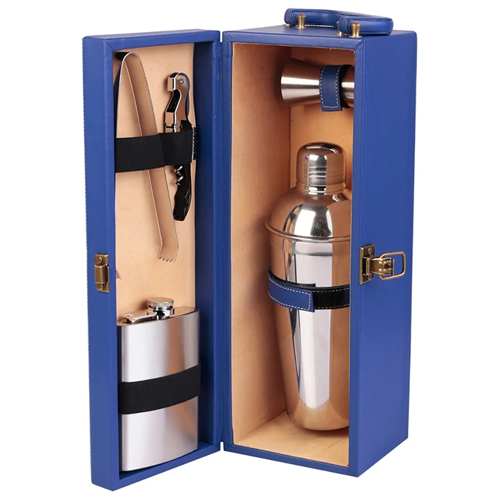 
Company Logo Gifts Bar Set Drinking Cocktail Bar Set Shaker Mixer Bar Tools Set High Quality Cocktail for Travelling Camping 
