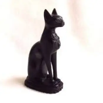 Elegant vintage Indian hand crafted  Polished Stone black  Marble cat statue Manufacturer and Suppliers highest quality India