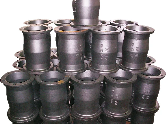 Nodular cast iron flanged bell mouth tube connection lost foam casting customized product OEM service accept