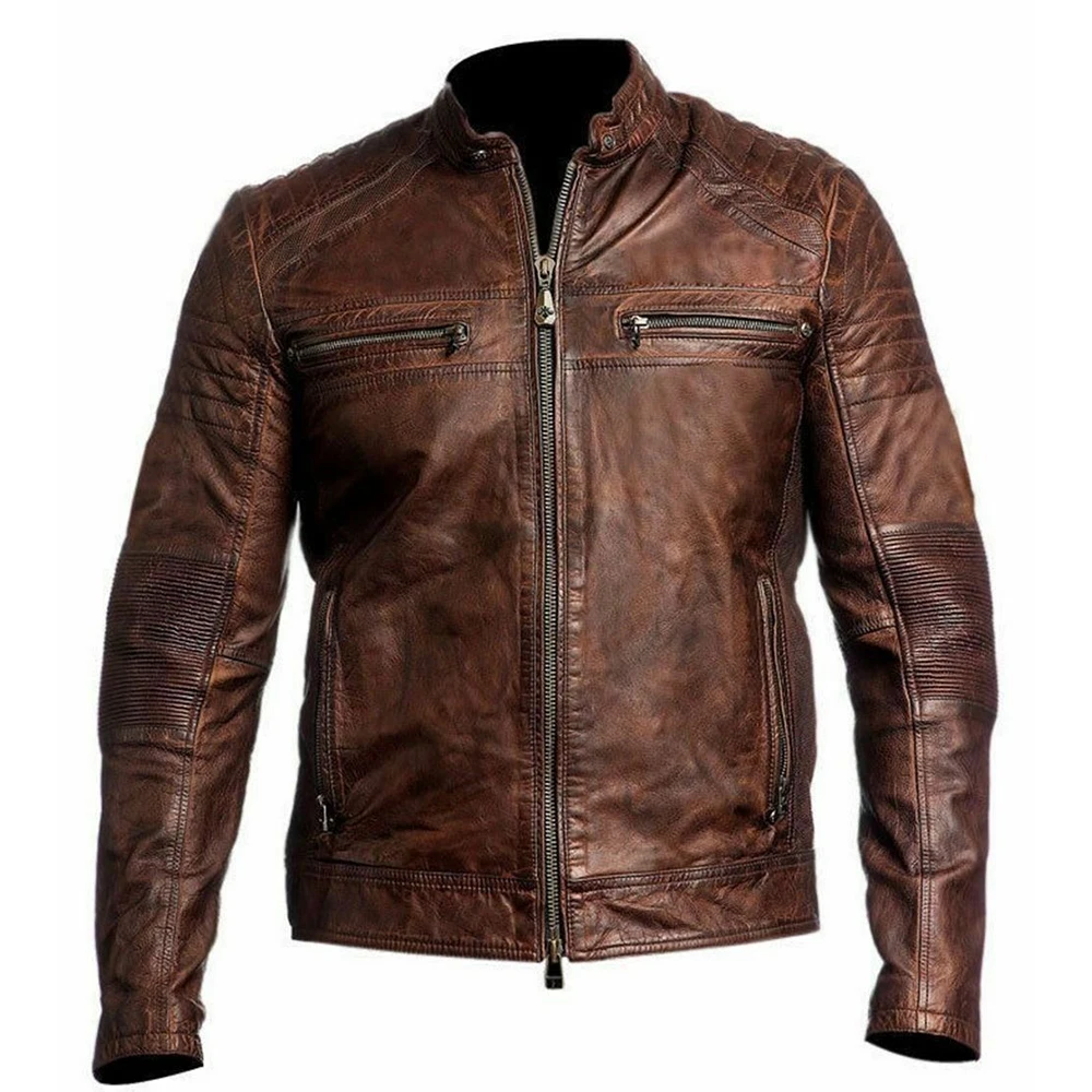 Customized Made Fashionable Leather Jacket New Design Fancy Jacket For Sale