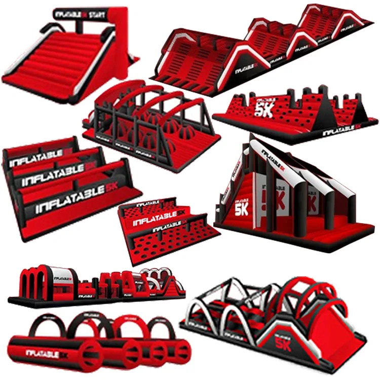 Надувные гигантские спортивные игры на открытом воздухе, надувные препятствия для гонок 5K