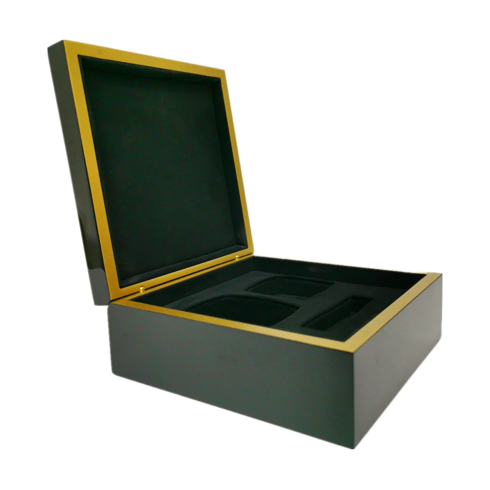 Custom Creative Gifts Luxury Wood Hinged Perfume  Box Packaging