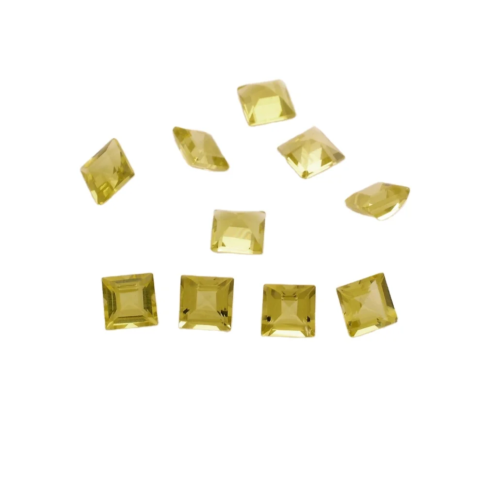 High Quality Round Shape Cabochon Natural Yellow Lemon Quartz Calibrated Size Gemstone Jewelry Making Wholesaler