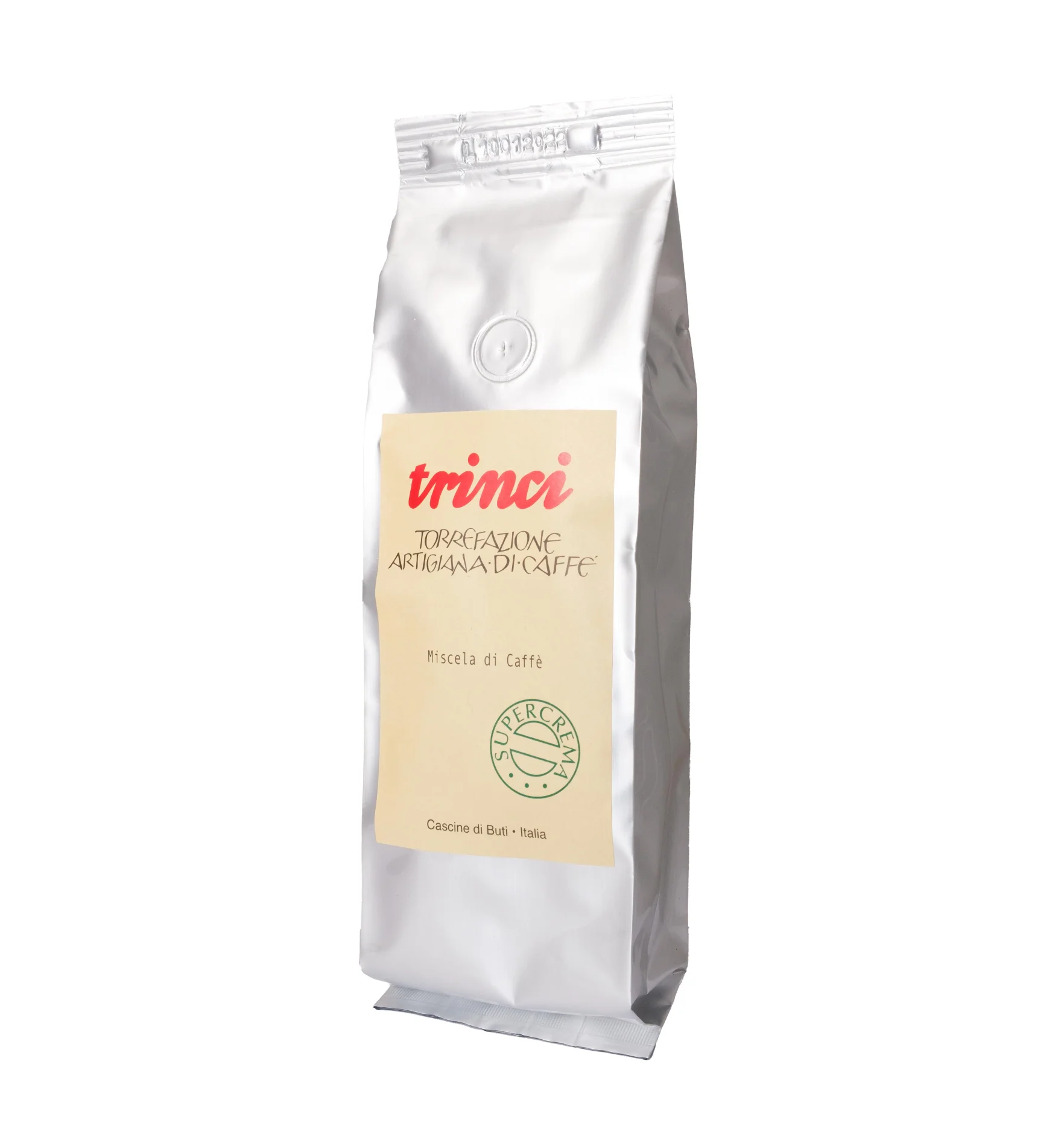 PRIVATE LABEL Artisan roasted Coffee Made in Italy 250g SUPERCREMA Beans