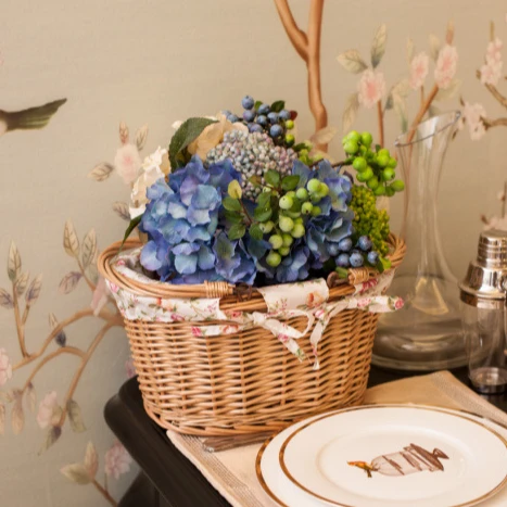 Ручной работы фрукт закуска canastero De Mimbre Verduras Organizadoras овощей плетеная корзина для пикника, корзина с ручками