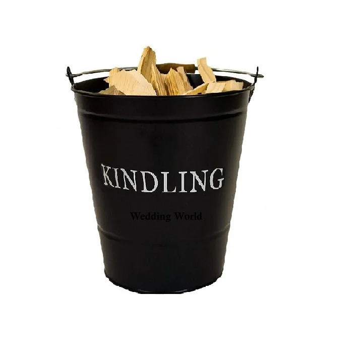 Metal Kindling Bucket Premium Quality Handmade Designer Coal Bucket Classic Stylish Wholesale New Metal Ash Bucket