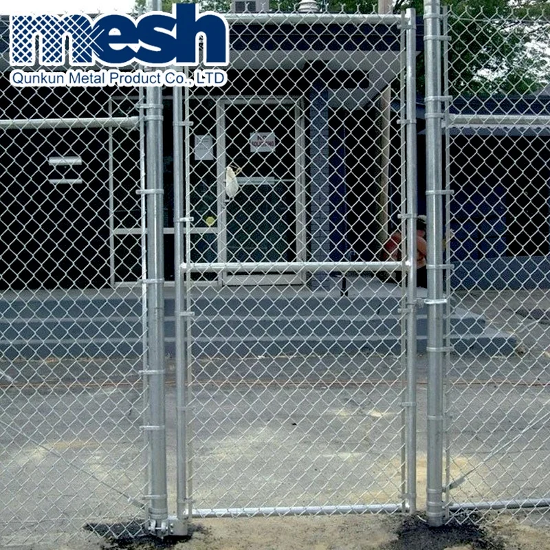 High quality galvanized 2m height dimensions chain link fence