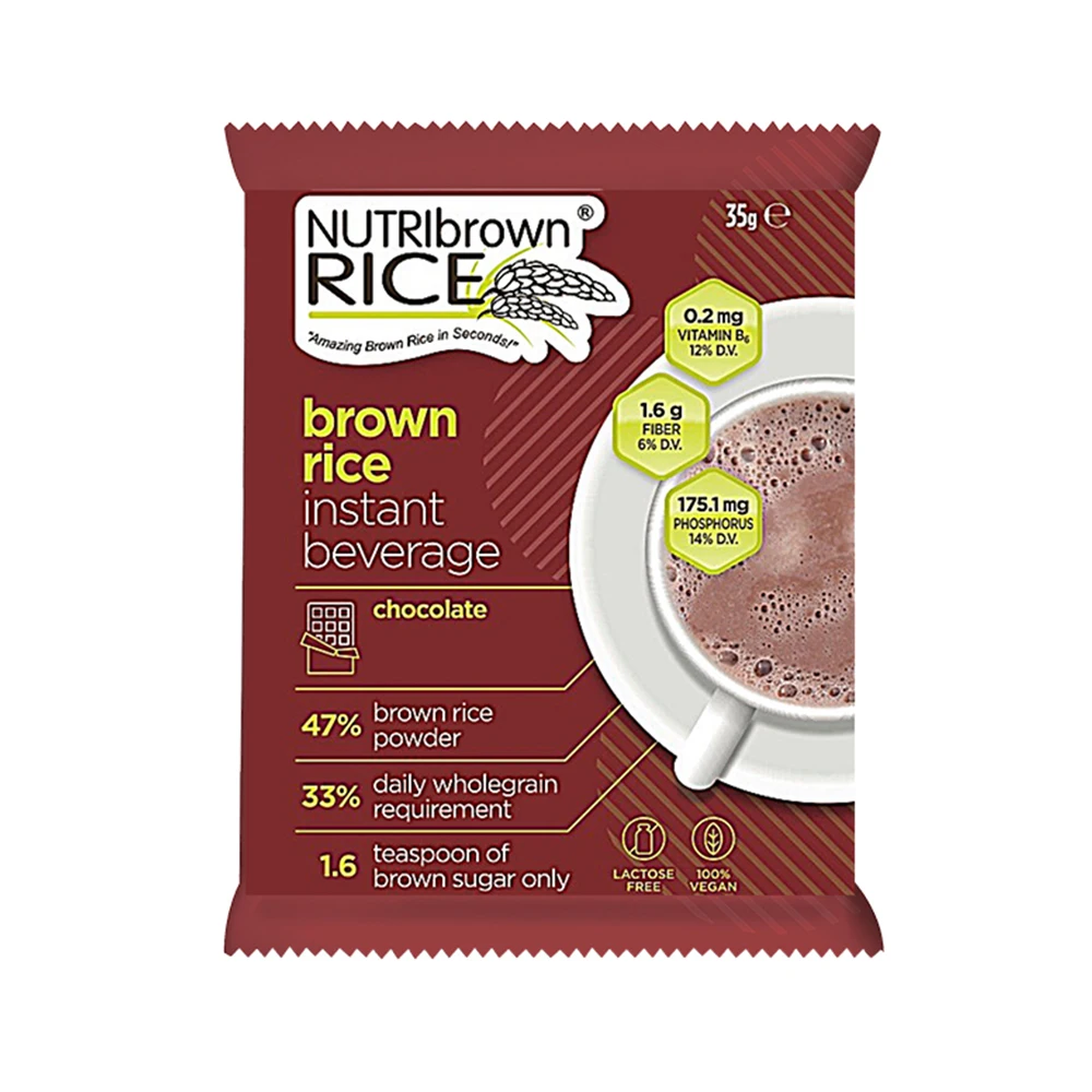 
100% г., высококачественный питьевой рис, зерно цельнозернистый коричневый рис, шоколад, мгновенный напиток, замена еды 