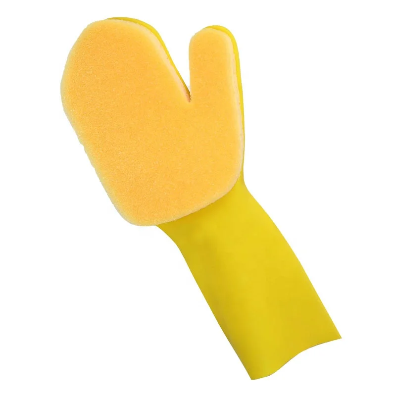 Winter Multifunction Sponge Latex Car Cleaning Gloves Reusable Dishwashing Household Glove