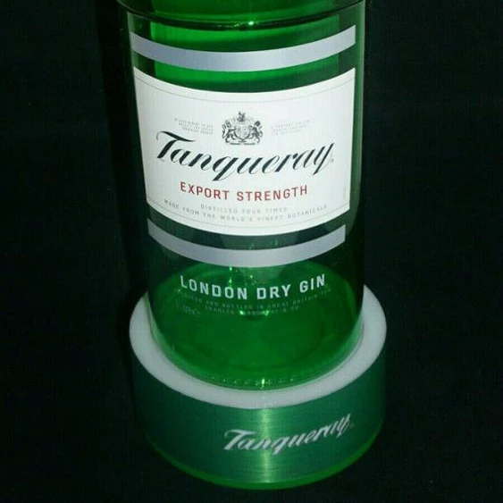 LED base, tanqueray LED base, tanqueray bottle display