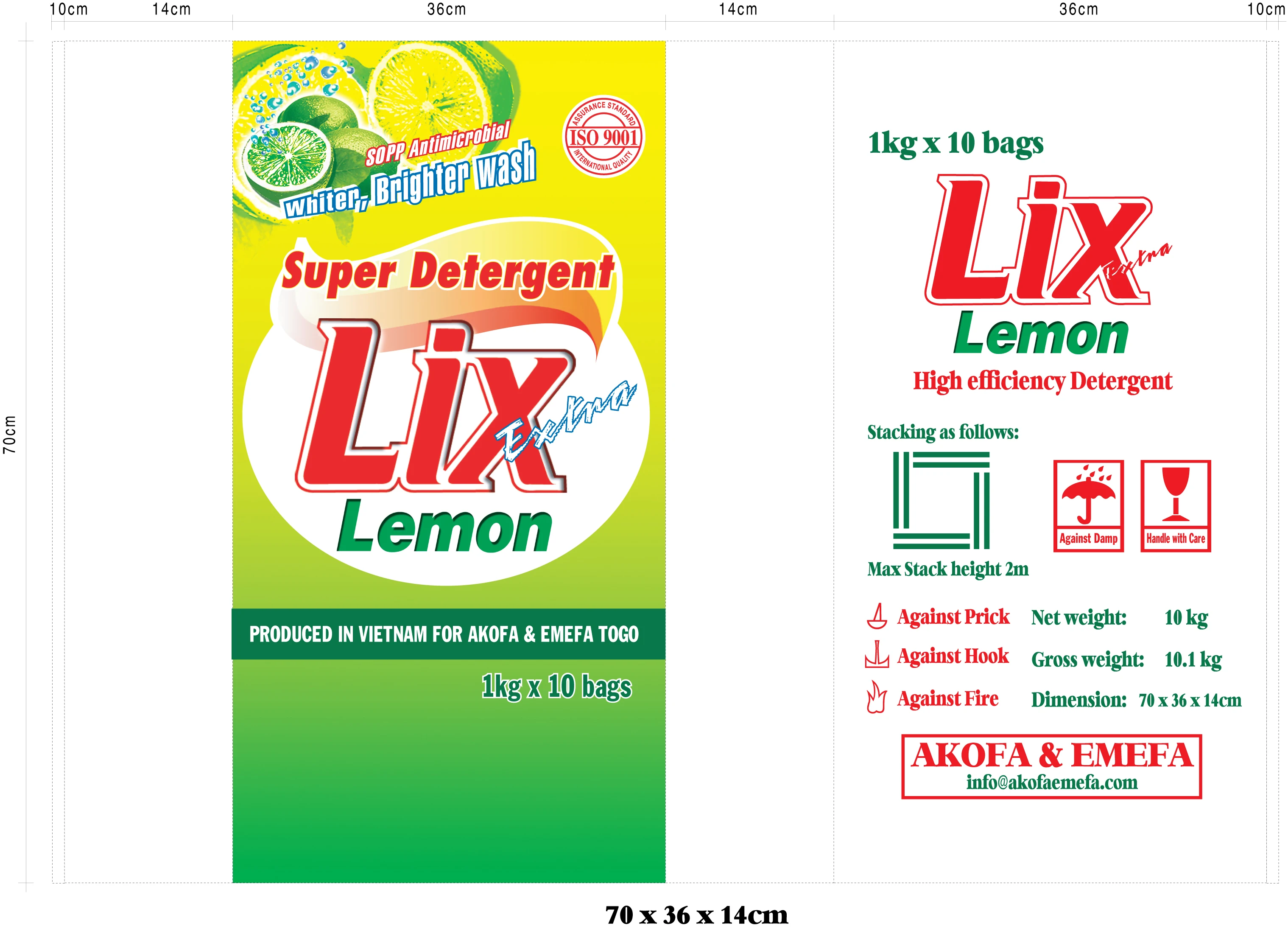 OEM Detergent Powder for Apparel Bulk Quantity Washing Powder with Factory Price Directly from Supplier in Vietnam-Packaged Bags